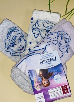 Комплект носочків frozen (3шт.)//  розмір: 19/22