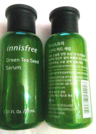 Innisfree green tea seed hyaluronic serum сыворотка зеленый чай7 фото