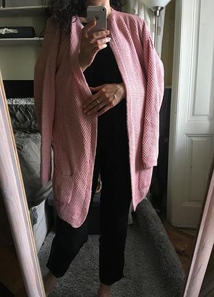 Новий ніжний рожевий кардиган 10-12-14 італія бавовна