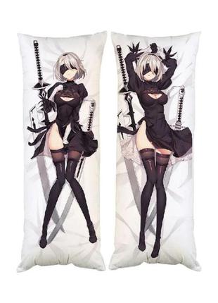 Подушка дакимакура автомата nier: automata декоративная ростовая подушка для обнимания