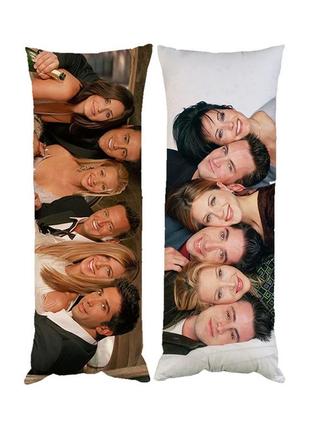 Подушка дакимакура friends друзья декоративная ростовая подушка для обнимания