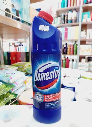Засіб для чищення та миття унітаза домісос синій domestos wc 750ml1 фото