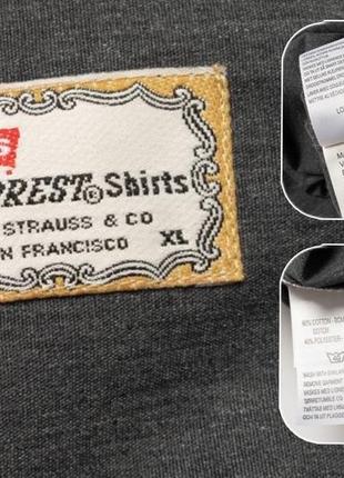 Levis vintage sta-prest shirt (1999) мужская рубашка10 фото