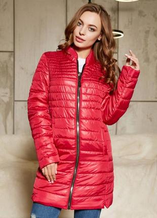 Курточка с водоотталкивающего лаке в стиле moncler