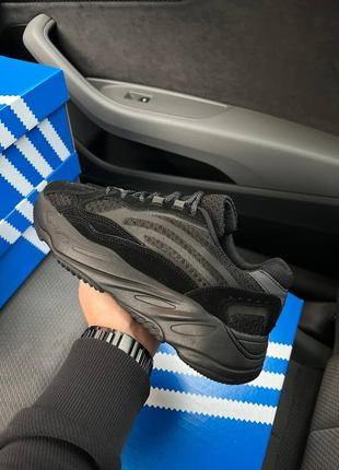 Мужские кроссовки adidas yeezy boost 700 v2 all black2 фото