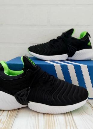 Стильні літні кросівки адідас adidas чорні з салатовим текстиль+сітка осінні,весняні,на осінь,весна,літо10 фото