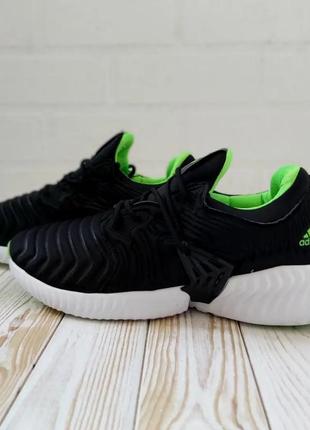 Стильні літні кросівки адідас adidas чорні з салатовим текстиль+сітка осінні,весняні,на осінь,весна,літо7 фото