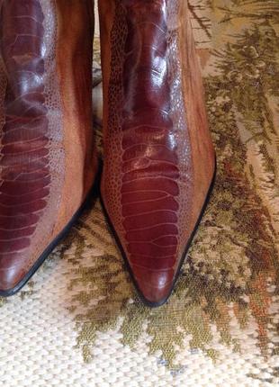 Импозантные итальянские ботинки (полусапоги),  бренда l.birch, р.391 фото