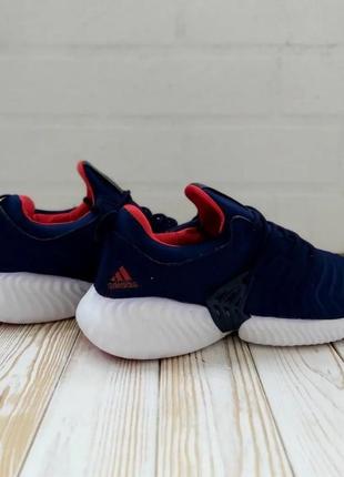 Стильні літні кросівки адідас adidas сині з червоним текстиль+сітка осінні,весняні,на осінь,весна,літо4 фото