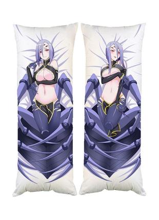 Подушка дакимакура арахнера daily life with a monster girl декоративная подушка для обнимания