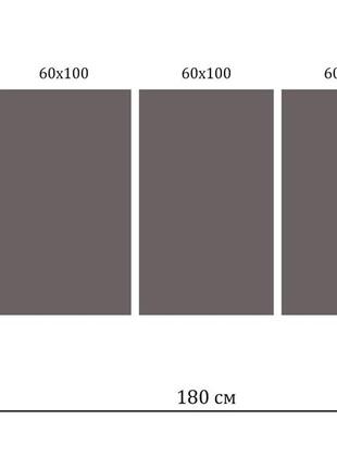 Модульная картина на холсте на стену для интерьера/спальни/офиса dk париж 100x180 см (mk30002_x)5 фото