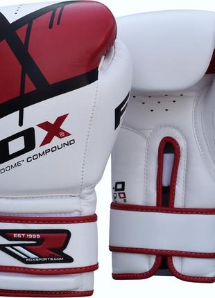 Боксерські рукавички rdx rex leather red 10 ун.