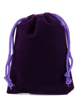 Подарочная упаковка finding мешочек вельветовый фиолетовый 11 см x 10 см