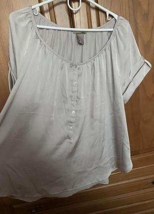 H&m вишукана блуза 46 євро розмір сорочка на великий розмір2 фото
