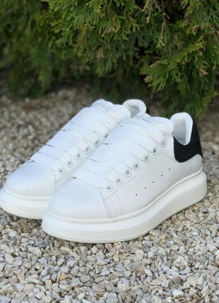 Alexander mcqueen oversized white/black1 фото