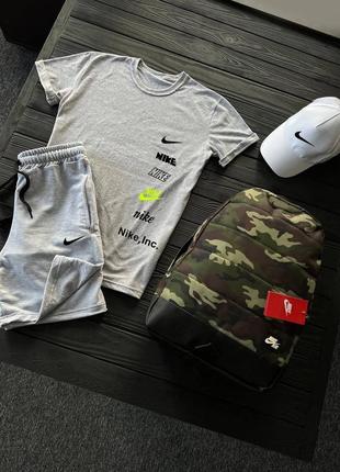 Летный серий спортивный костюм комплект nike летний мужской серый спортивный костюм найк nike