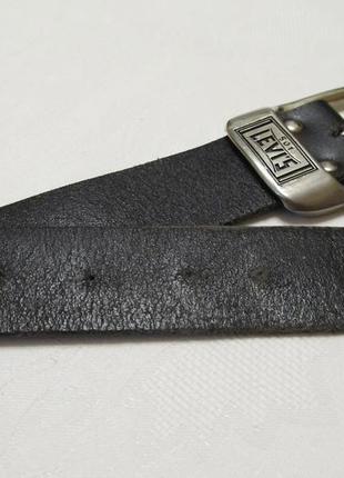 Винтажный кожаный черный мужской ремень levi's  50110 фото