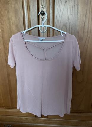Amisu розово нюдовая футболка l xl размер