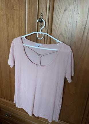 Amisu розово нюдовая футболка l xl размер5 фото