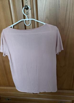 Amisu розово нюдовая футболка l xl размер6 фото