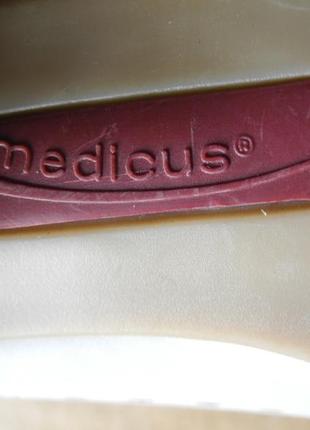 Туфли-лодочки «medicus»  р.38 (5) белые  стелька 25 см средний каблук6 фото