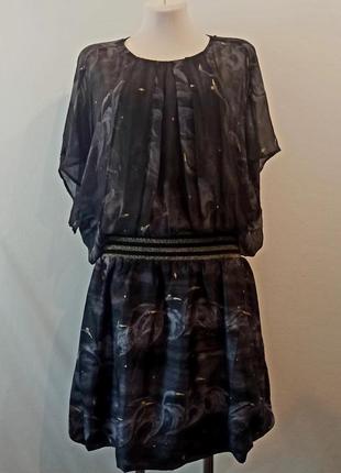 Шелковое дизайнерское платье tsumori chisato