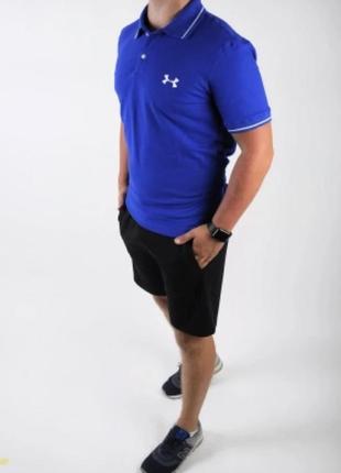 Поло under armour blue