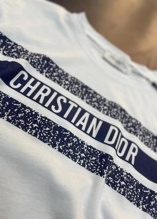 💙есть наложка 💙 lux качество женский  костюм "christian dior"❤️ футболка+юбка5 фото