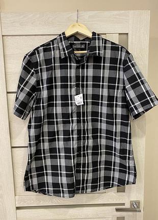 Рубашка angelo litrico xl 43/44 с коротким рукавом оригинал новая