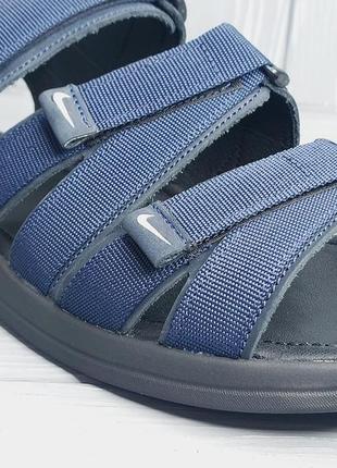 Кожаные синие сандалии в стиле nike!!!6 фото