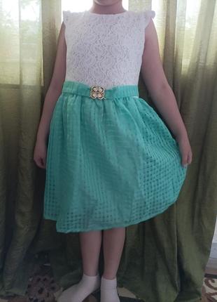 Літнє святкове та повсякденне плаття сукня для дівчинки5 фото