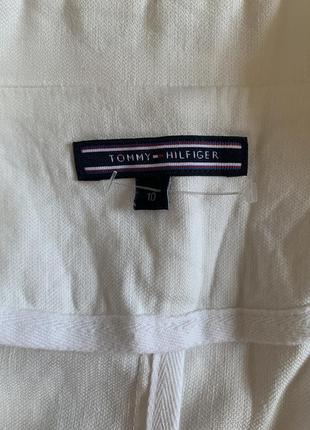 Стильний лляний жакет піджак із накладними кишенями tommy hilfiger розмір m-l6 фото