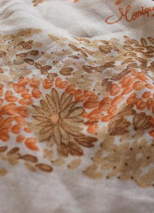 Яскравий приємний шовковий хустку середніх розмірів дизайнер monique valery2 фото