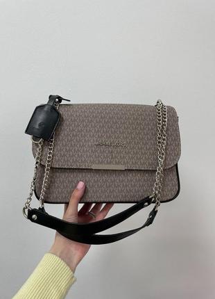 Женская серая сумка с регулируемой цепочкой michael kors 🆕 средняя сумка