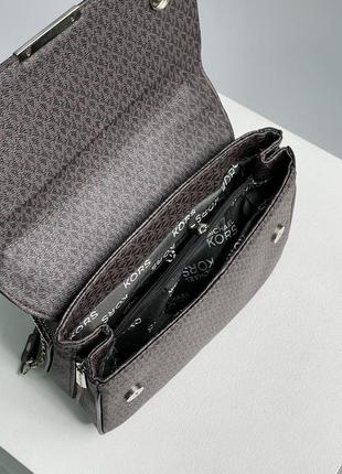 Женская киричневая сумка с регулируемой цепочкой michael kors 🆕 средняя сумка4 фото