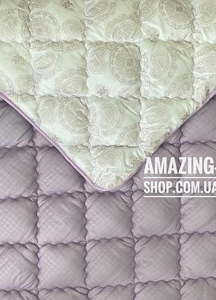 Одеяло полуторное на холлофайбере "oda" 155*210 см | тепла ковдра, наповнювач холлофайбер. стеганое одеяло ода