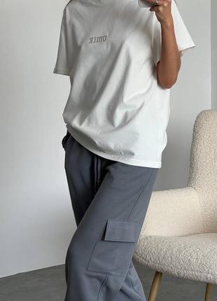 Трикотажні спортивні штани джогери6 фото