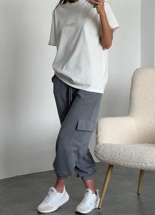 Трикотажні спортивні штани джогери7 фото