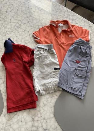 Футболка, шорти polo ralph lauren , calvin klein, armani