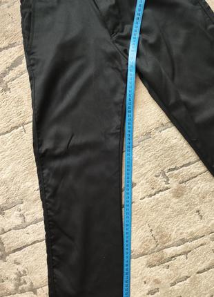 Брюки брюки zara men испания черные slim fit.10 фото