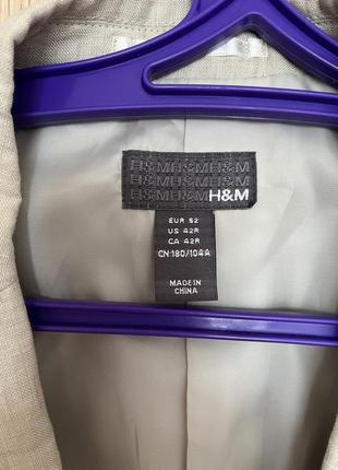 Пиджак лен h&amp;m4 фото