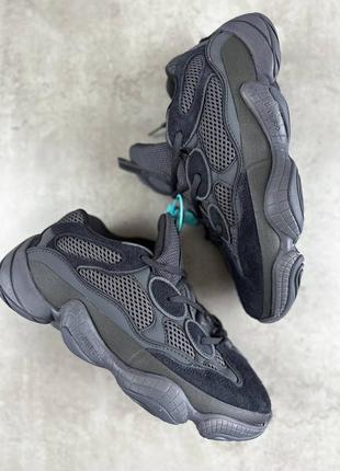 Кроссовки adidas yeezy 500 black4 фото