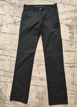 Брюки брюки leixoes туречица черные slim fit