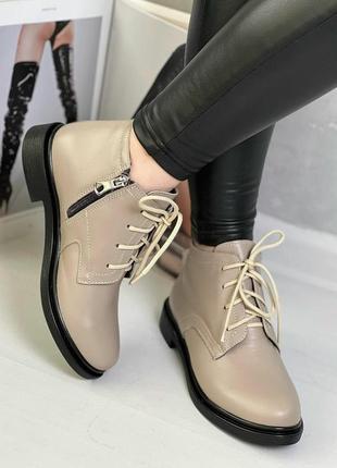 Жіночі шкіряні черевики ботінки із натуральної шкіри 🌿🌼🌺1 фото