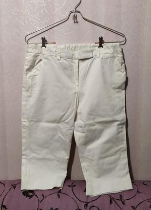 Бриджі джинсові білі тягнуться (піт 44-47 см) 94