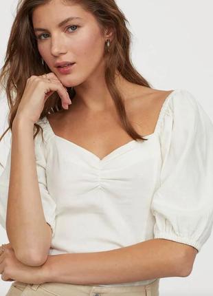 Классная блуза, h&m, лён!