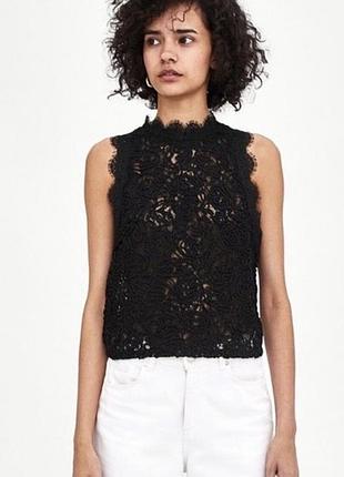 Блуза черная  zara