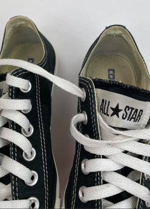 Converse all star оригинальные черные кеди с белой подошвой7 фото