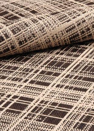 Килим безворсовий на гумовій основі dakaria karat flex run 19171/91 1.00x3.60 м коричневий