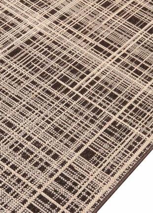 Килим безворсовий на гумовій основі dakaria karat flex run 19171/91 1.00x3.60 м коричневий